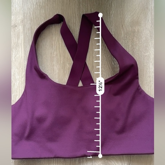 New Girlfriend Collective Plum Simone High Support Bra size Small - Picture 3 of 7